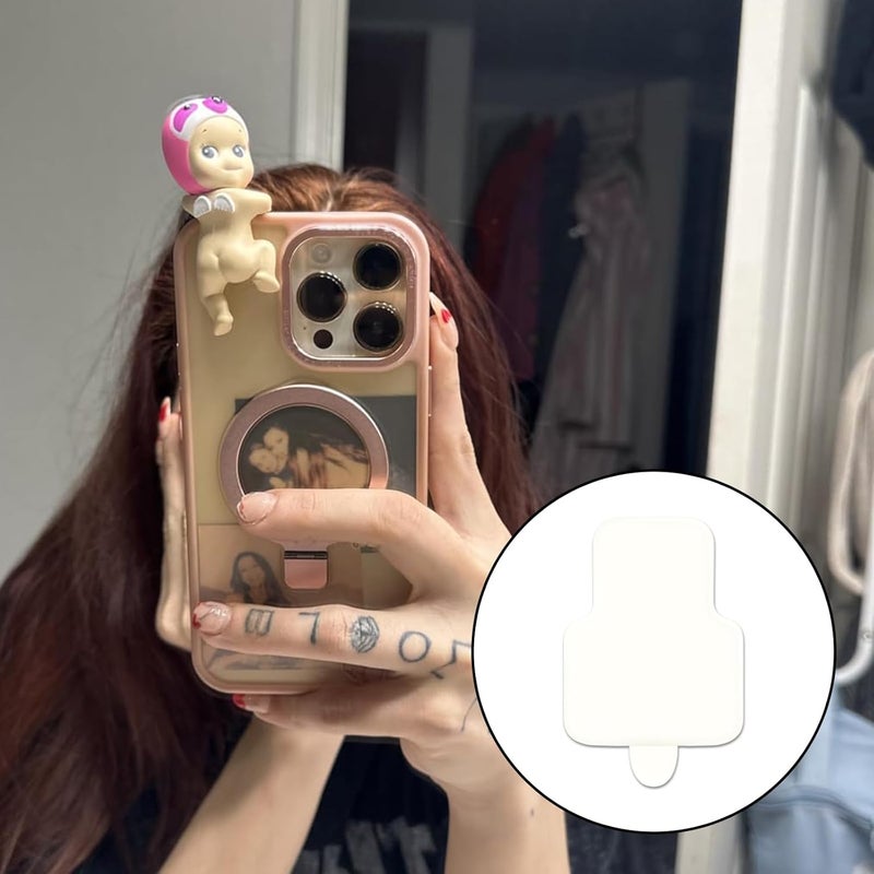 NICECRAFT 84 Pcs Sticky Adhesive Tape for Sonny Angel Hipper 3 Shapes Double Sided Clear Glue Putty Pads Stickers Fit for Sonny Baby Doll Clothes Custom Phone Accessory Replacement - Image 4